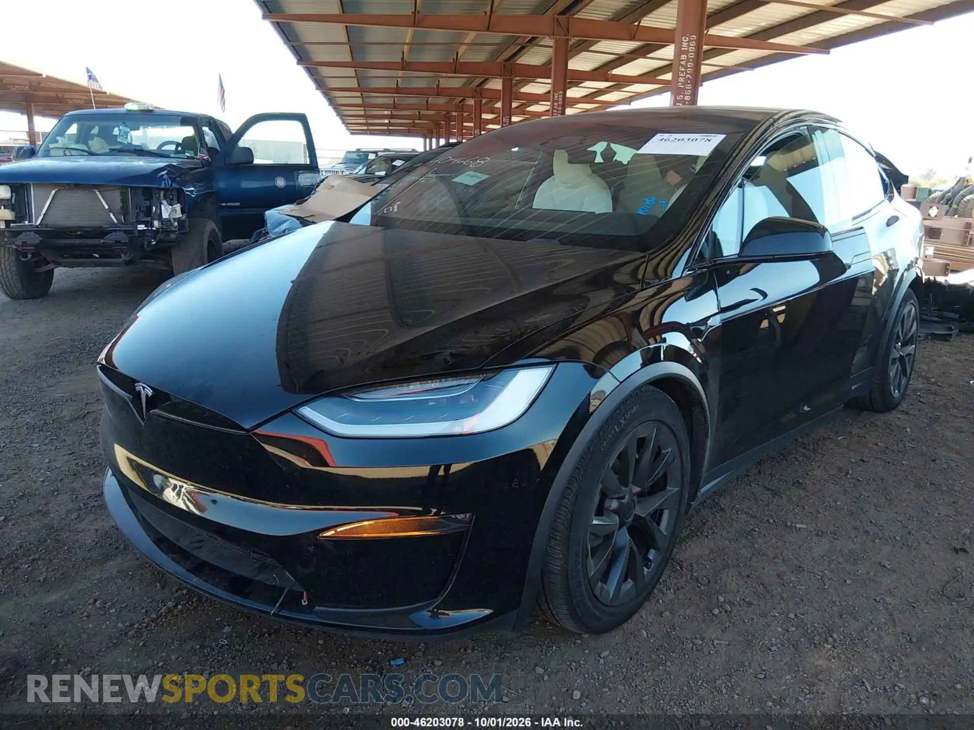 2 Photograph of a damaged car 7SAXCBE5XPF404668 TESLA MODEL X 2023