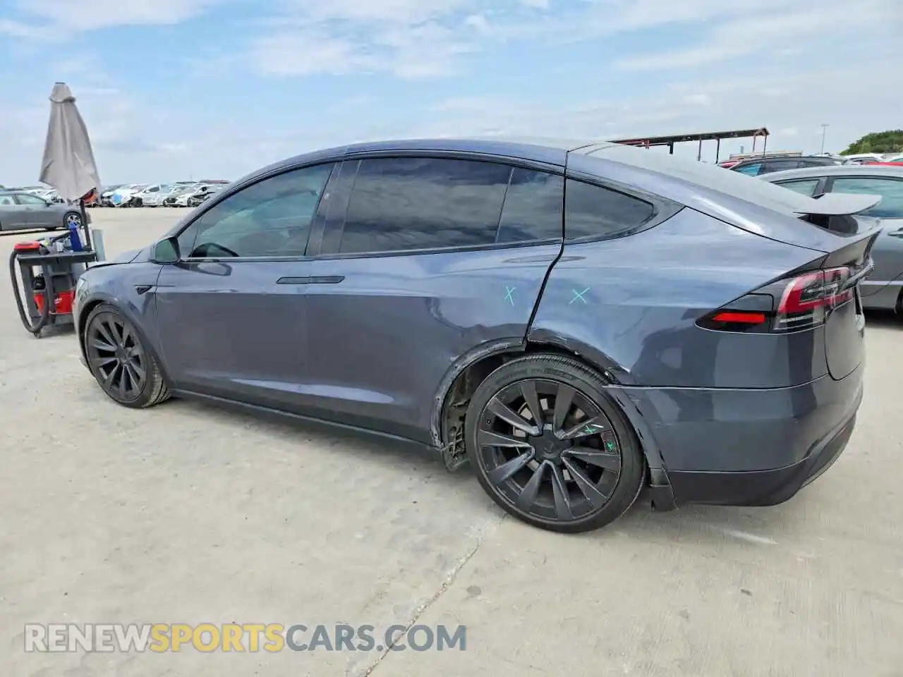 2 Фотография поврежденного автомобиля 7SAXCBE60PF372421 TESLA MODEL X 2023
