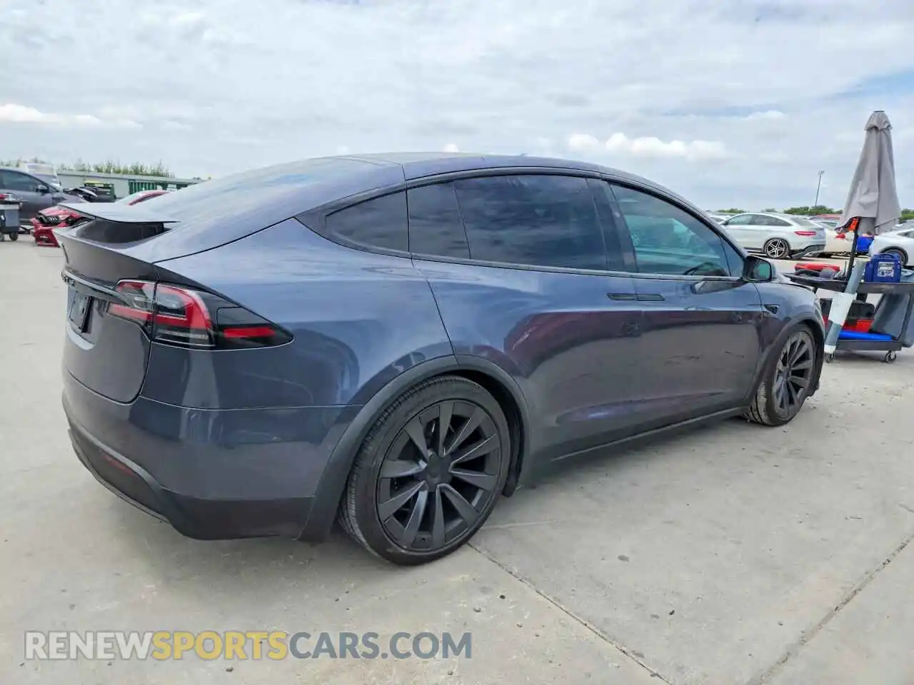 3 Фотография поврежденного автомобиля 7SAXCBE60PF372421 TESLA MODEL X 2023