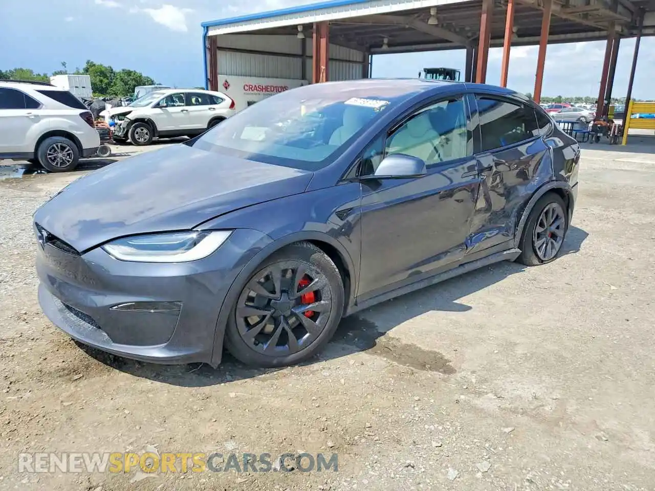 1 Photograph of a damaged car 7SAXCBE61PF401618 TESLA MODEL X 2023