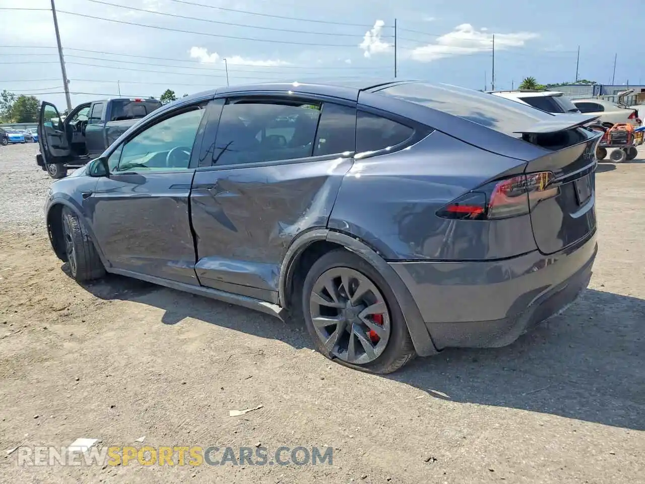 2 Photograph of a damaged car 7SAXCBE61PF401618 TESLA MODEL X 2023