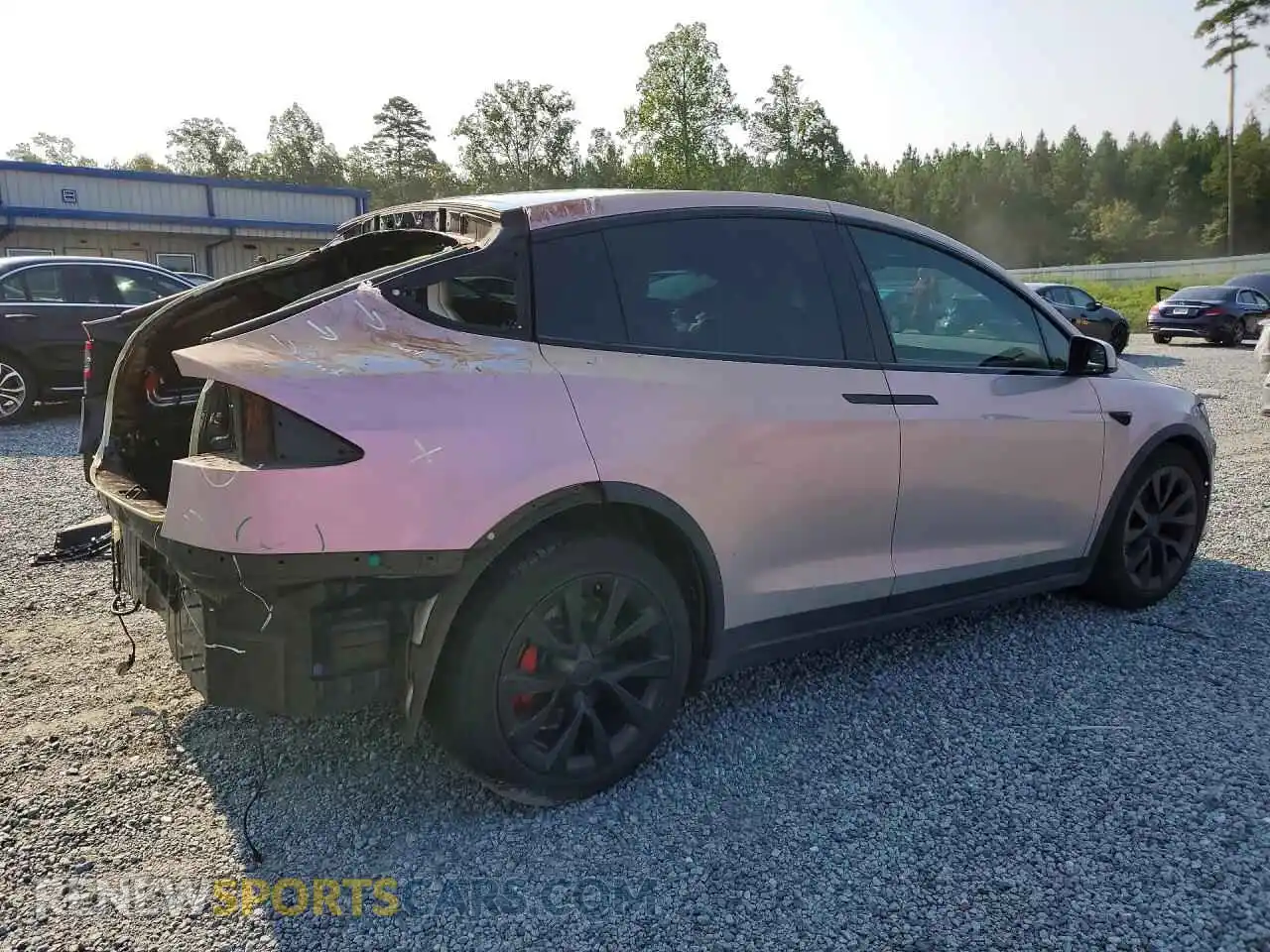 3 fotografías del automóvil dañado 7SAXCBE64PF395426 TESLA MODEL X 2023