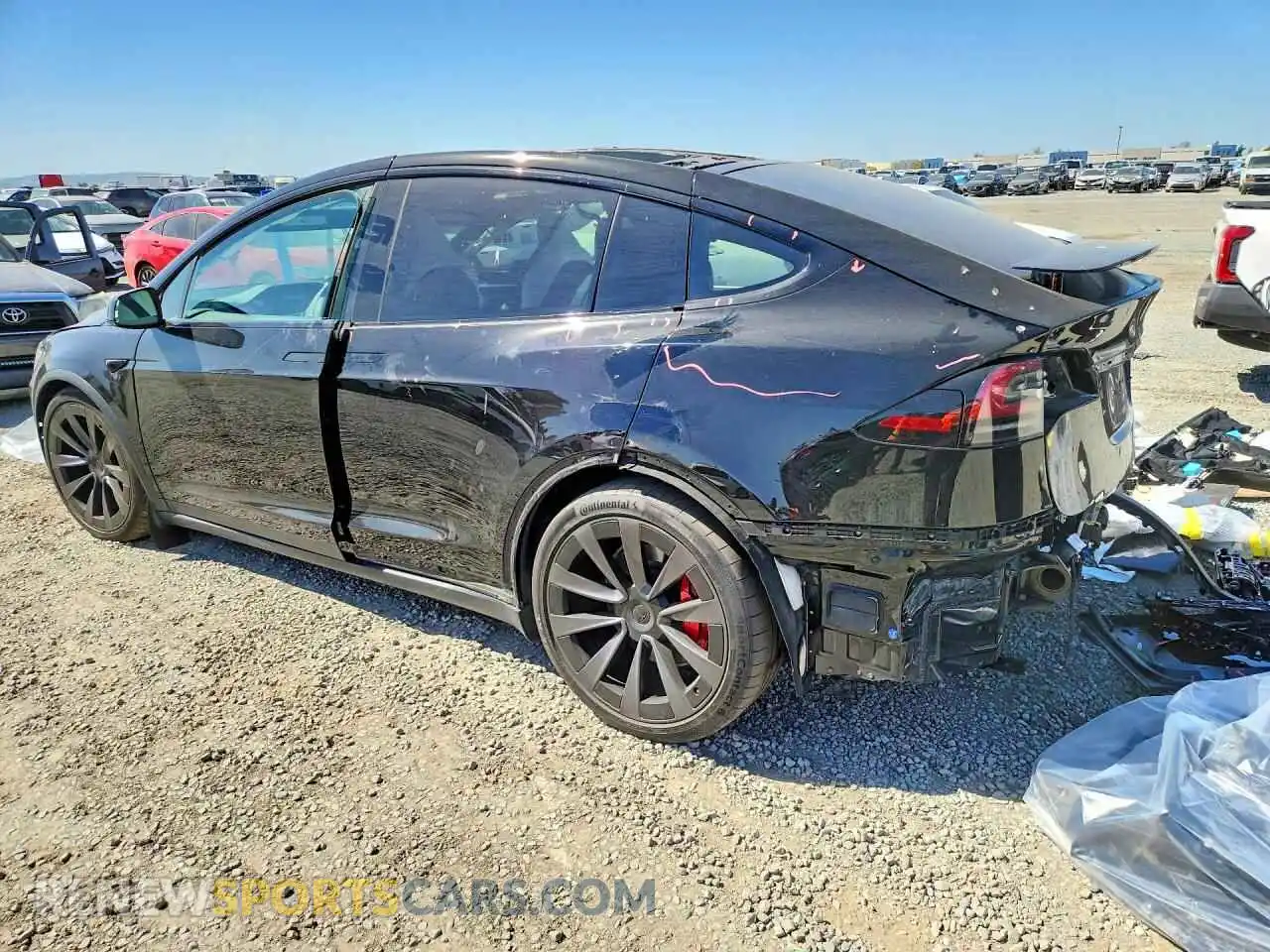 2 Photograph of a damaged car 7SAXCBE65PF430815 TESLA MODEL X 2023