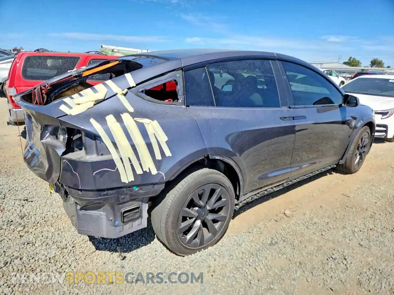 3 Фотография поврежденного автомобиля 7SAXCDE56PF368019 TESLA MODEL X 2023