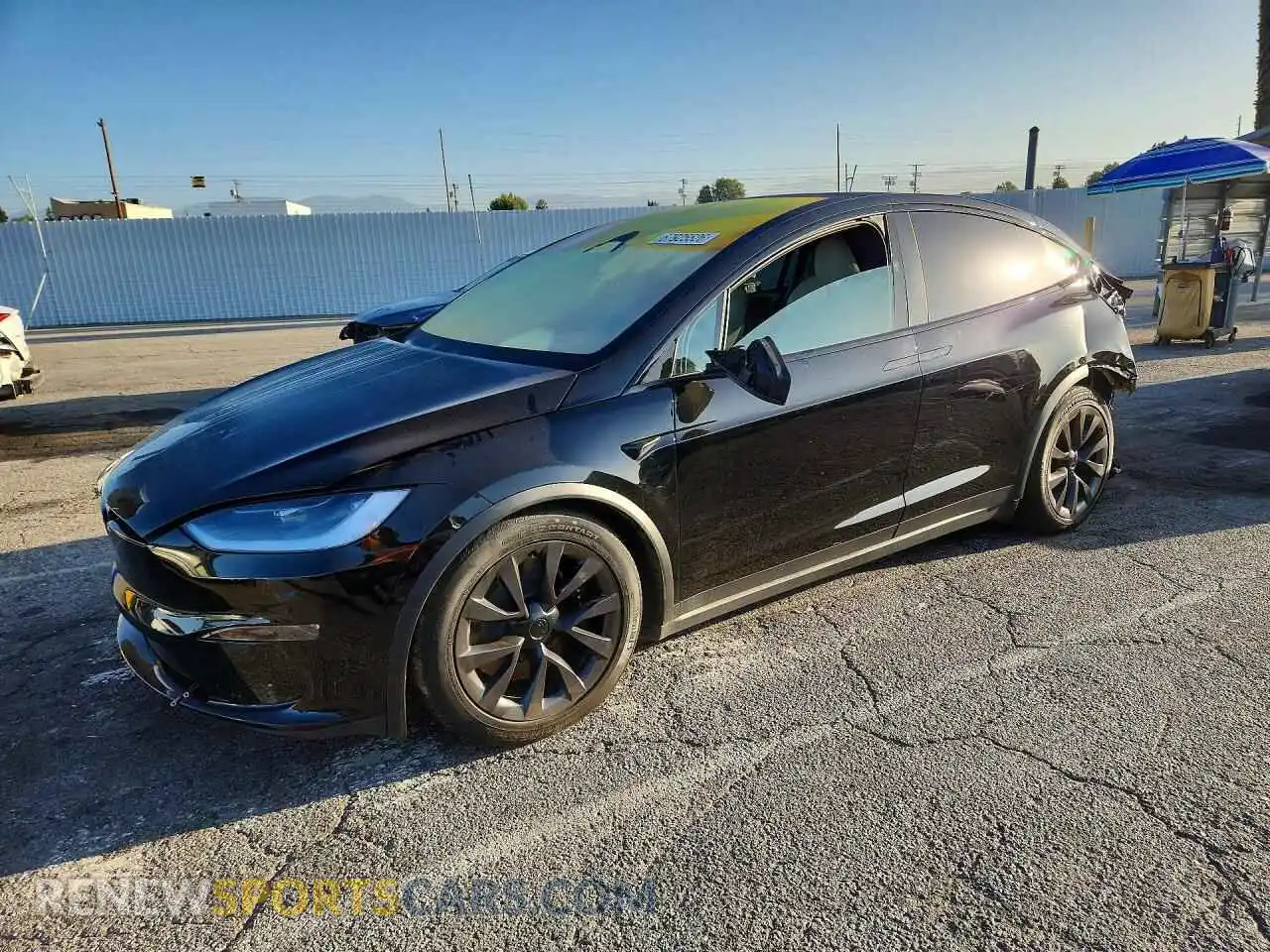 1 Photograph of a damaged car 7SAXCBE53RF437062 TESLA MODEL X 2024