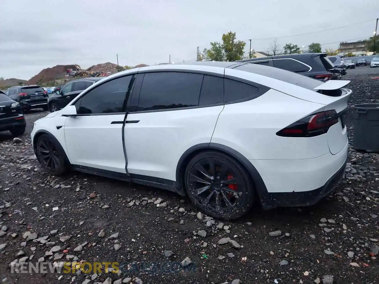 2 Photograph of a damaged car 7SAXCBE64RF449360 TESLA MODEL X 2024