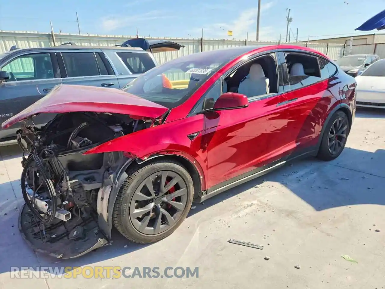 1 Photograph of a damaged car 7SAXCBE66RF438845 TESLA MODEL X 2024