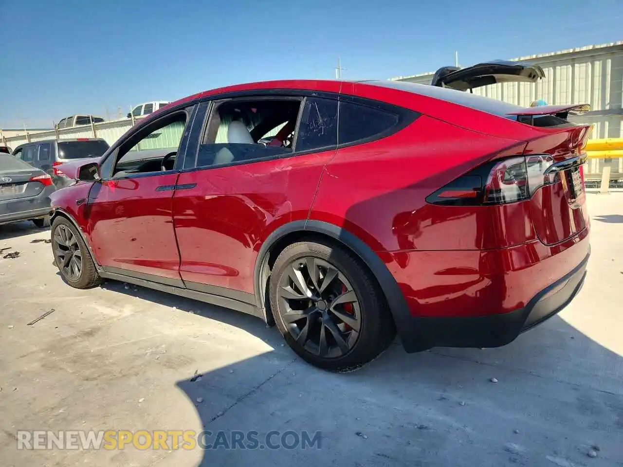 2 Photograph of a damaged car 7SAXCBE66RF438845 TESLA MODEL X 2024