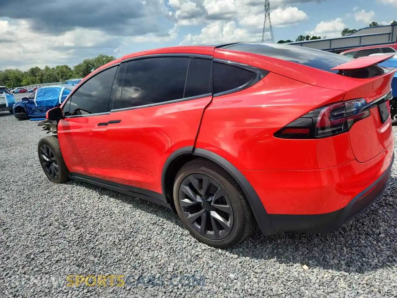 2 fotografías del automóvil dañado 7SAXCDE51RF458374 TESLA MODEL X 2024