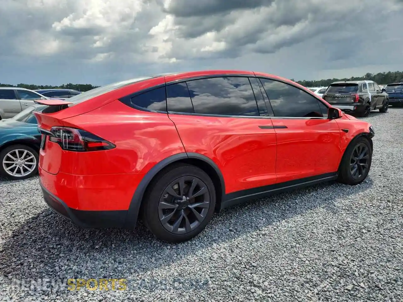 3 fotografías del automóvil dañado 7SAXCDE51RF458374 TESLA MODEL X 2024