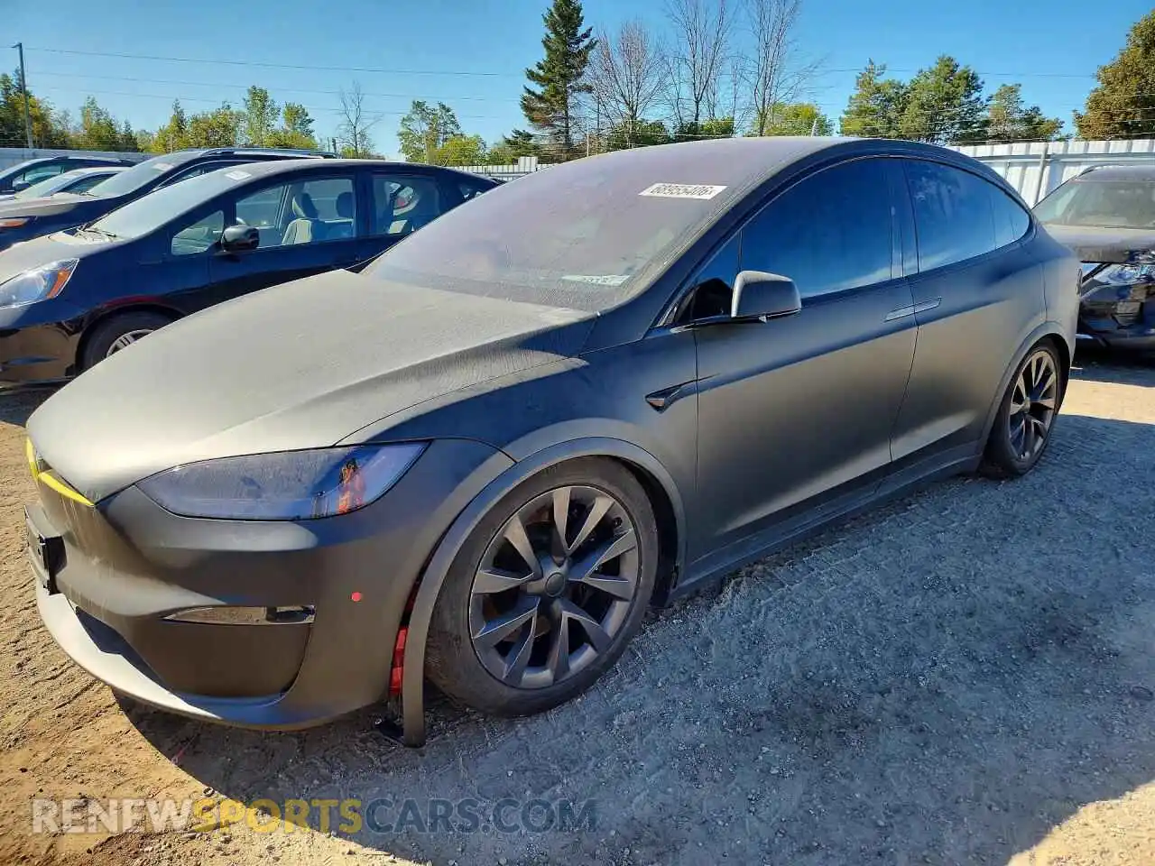 1 Photograph of a damaged car 7SAXCDE56RF437505 TESLA MODEL X 2024