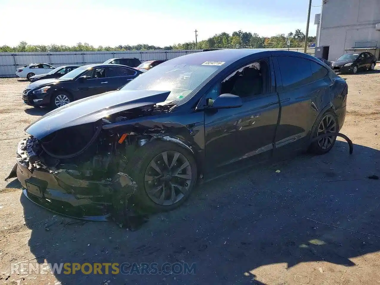 1 Photograph of a damaged car 7SAXCDE56RF445037 TESLA MODEL X 2024