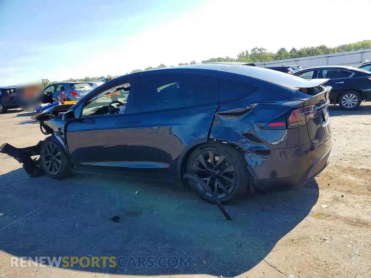 2 Photograph of a damaged car 7SAXCDE56RF445037 TESLA MODEL X 2024