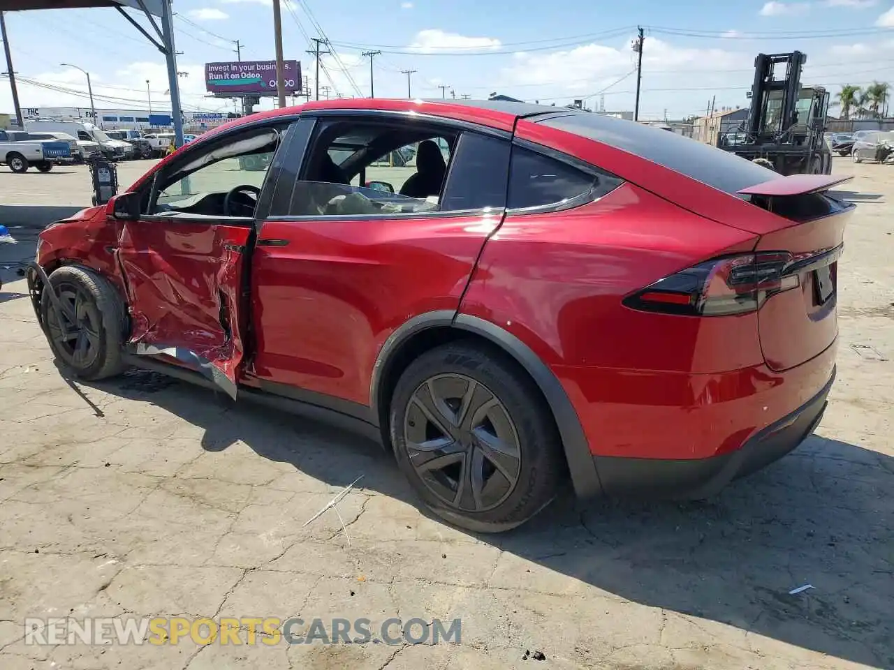 2 Фотография поврежденного автомобиля 7SAXCAE56TF482076 TESLA MODEL X 2026
