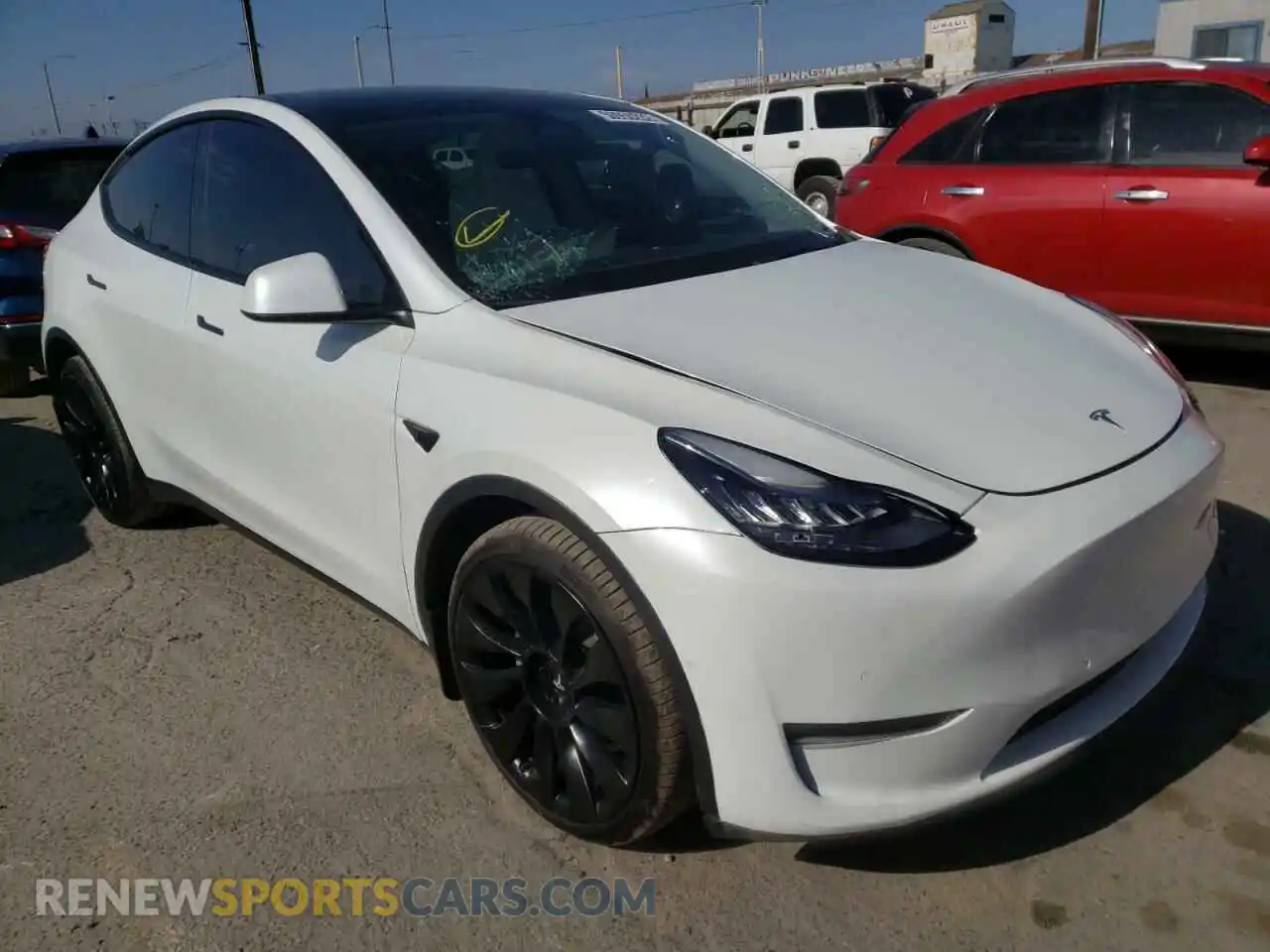 1 Photograph of a damaged car 5YJYGDEE0LF027862 TESLA MODEL Y 2020