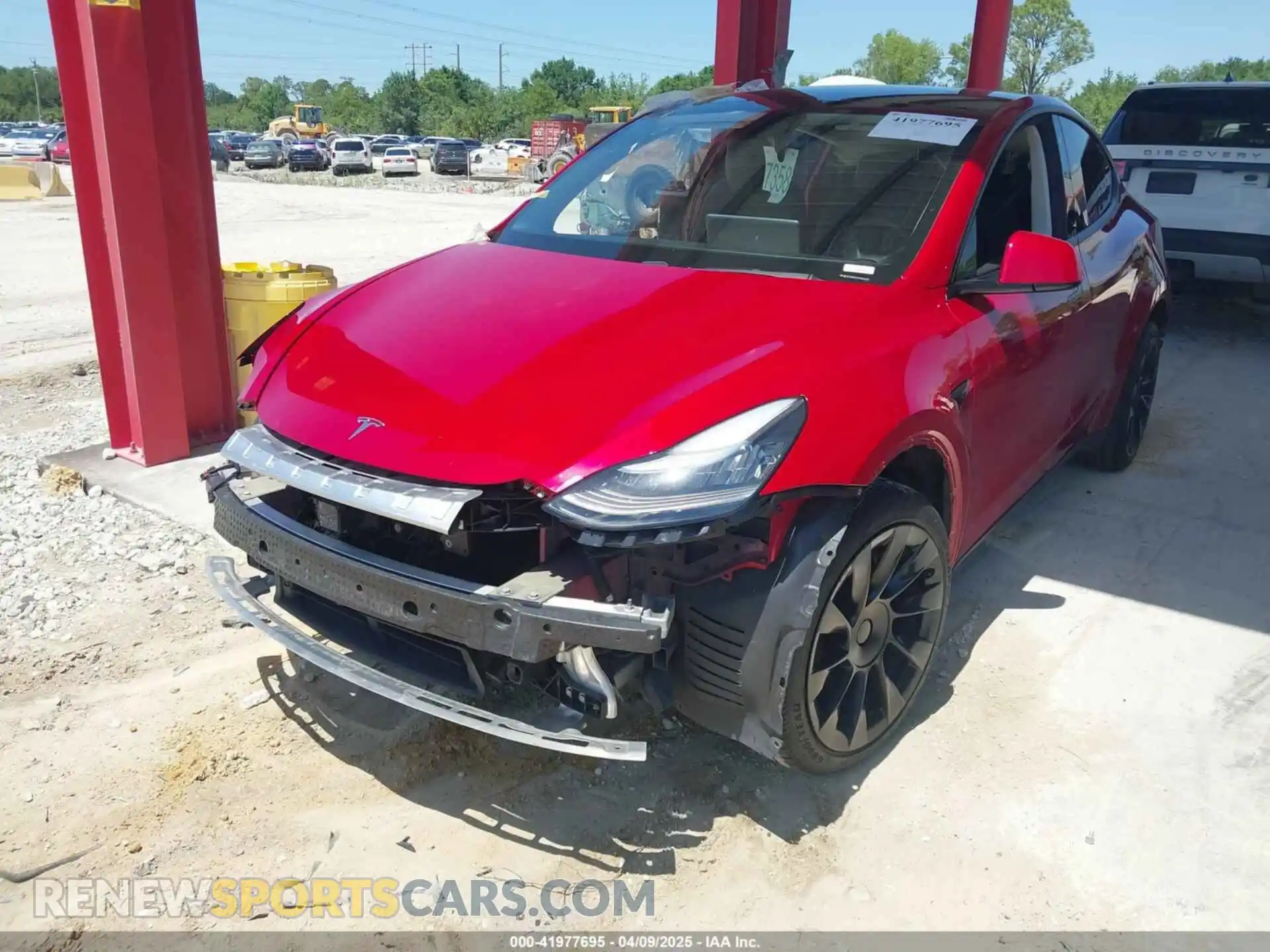 2 Photograph of a damaged car 5YJYGDEE0LF029496 TESLA MODEL Y 2020