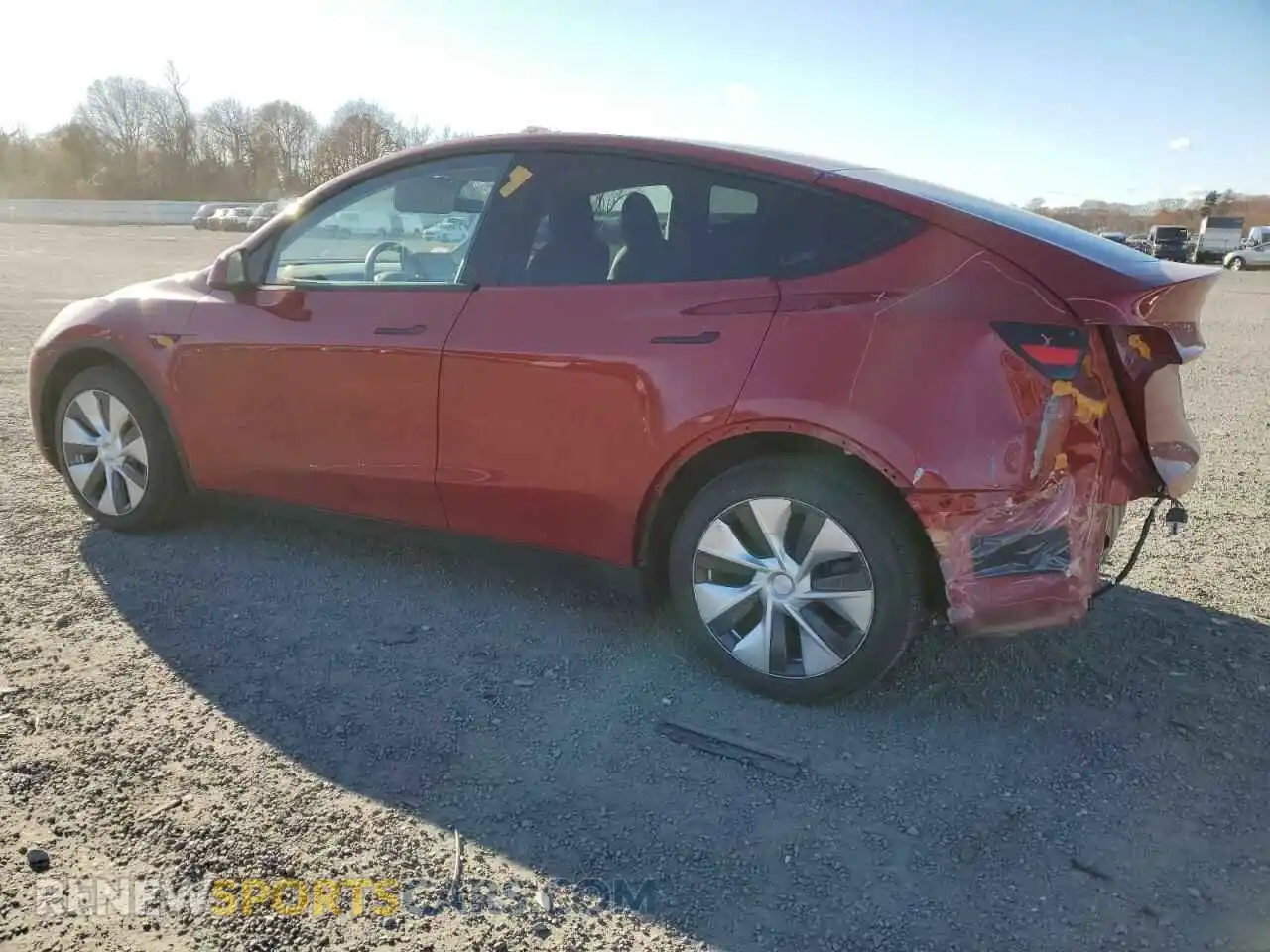 2 Photograph of a damaged car 5YJYGDEE0LF030356 TESLA MODEL Y 2020