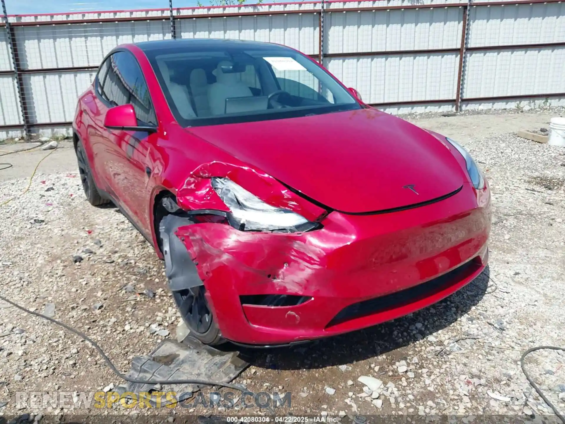 1 Photograph of a damaged car 5YJYGDEE0LF034164 TESLA MODEL Y 2020