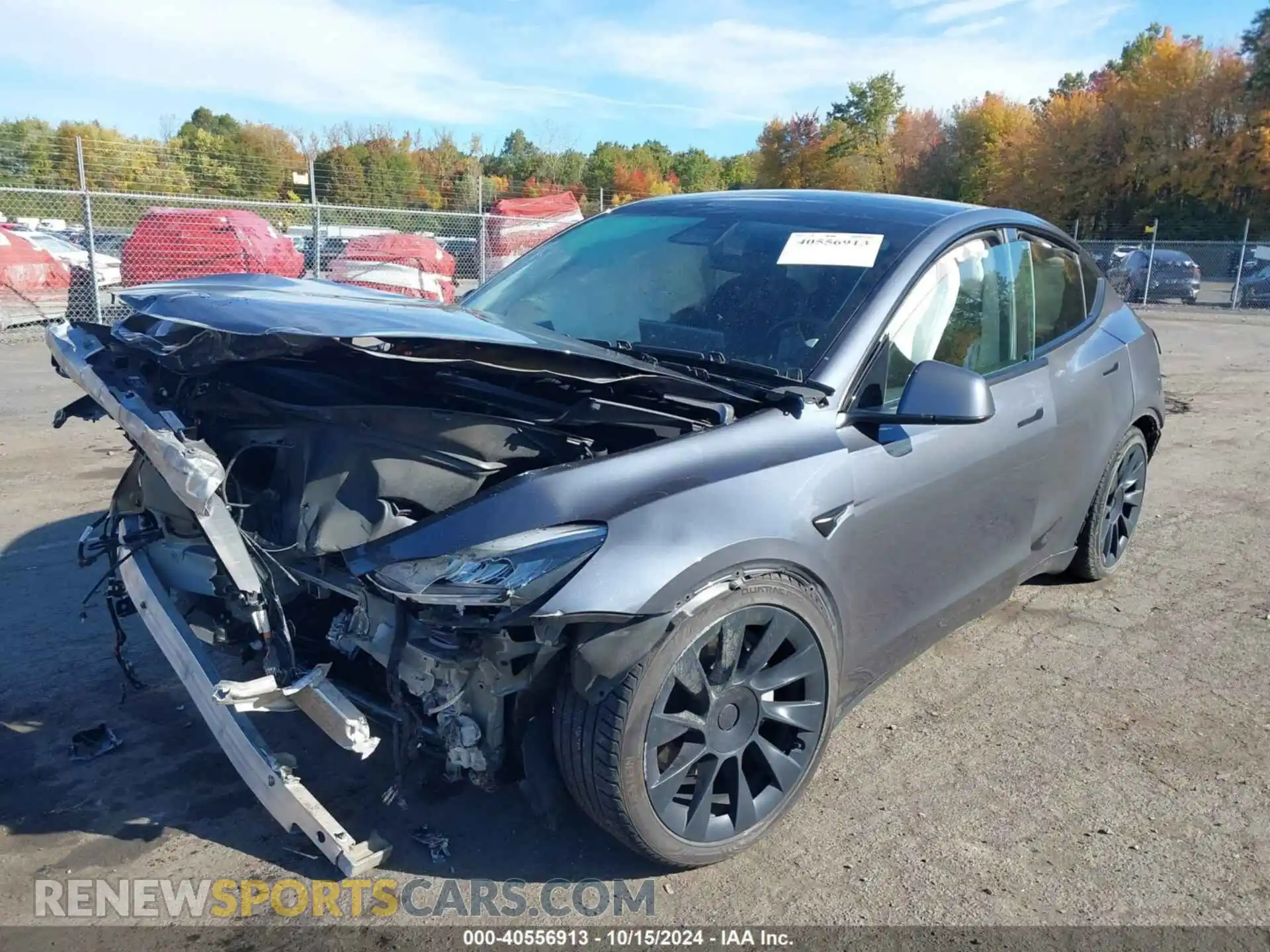 2 Photograph of a damaged car 5YJYGDEE0LF041762 TESLA MODEL Y 2020