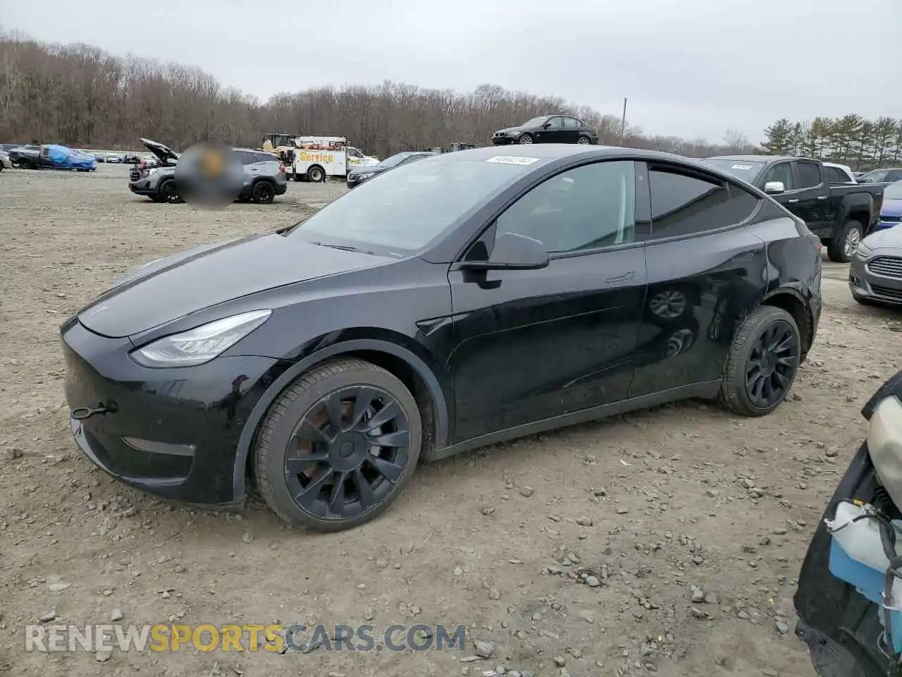1 Photograph of a damaged car 5YJYGDEE0LF045391 TESLA MODEL Y 2020