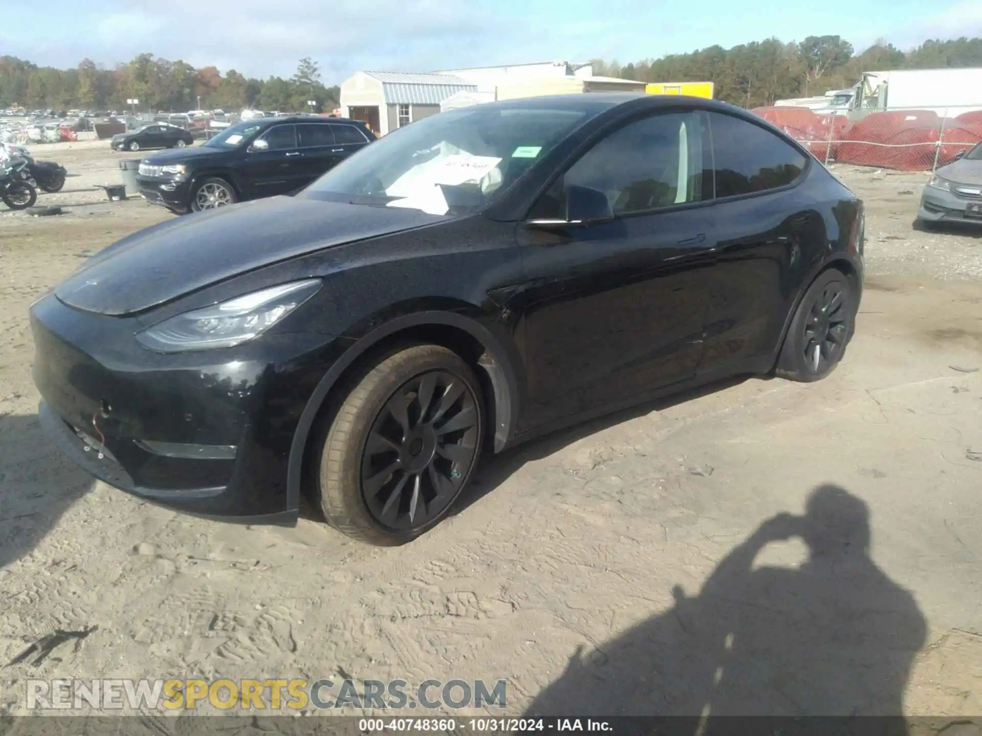 2 Photograph of a damaged car 5YJYGDEE1LF025442 TESLA MODEL Y 2020