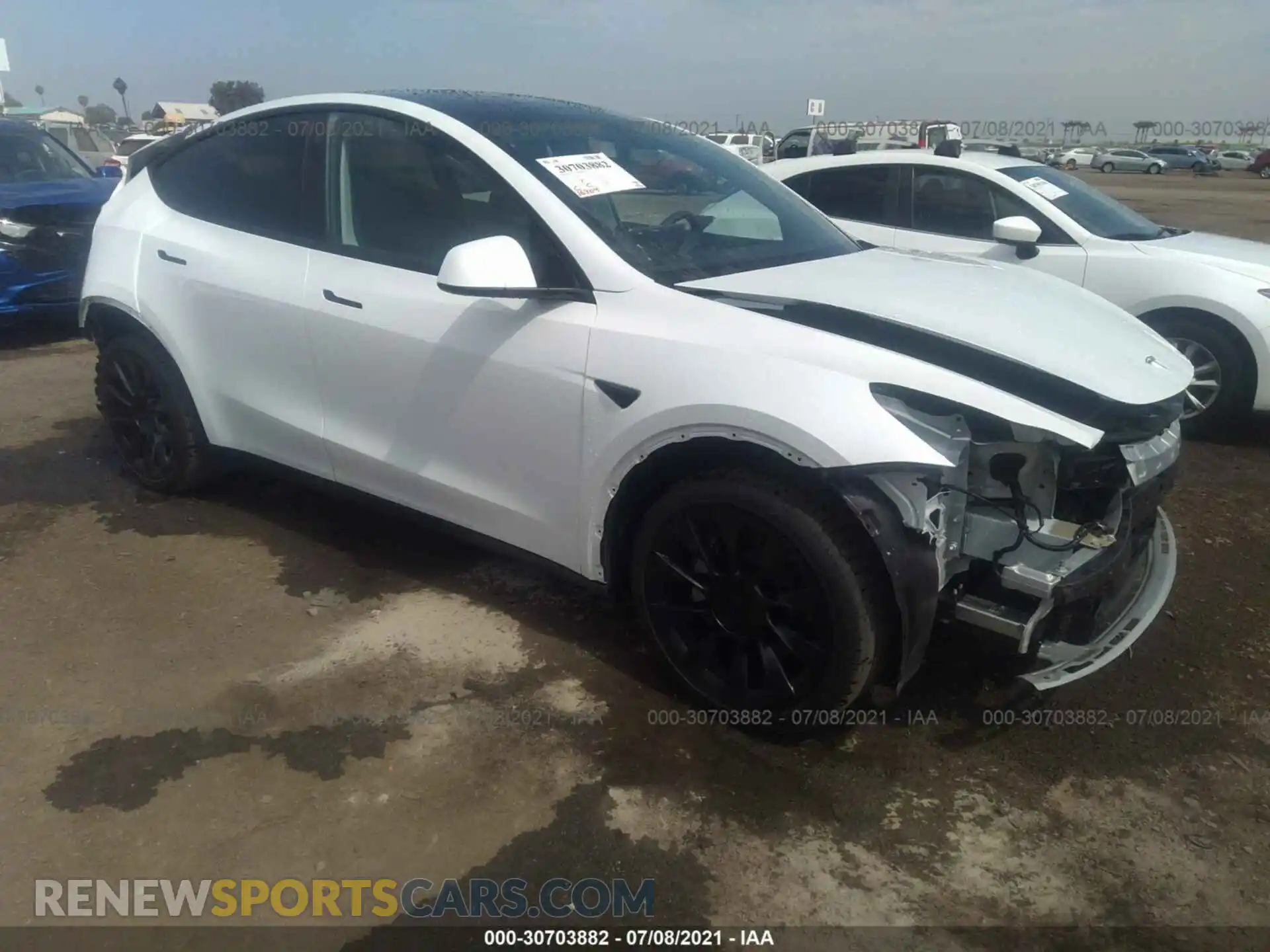 1 fotografías del automóvil dañado 5YJYGDEE1LF058361 TESLA MODEL Y 2020