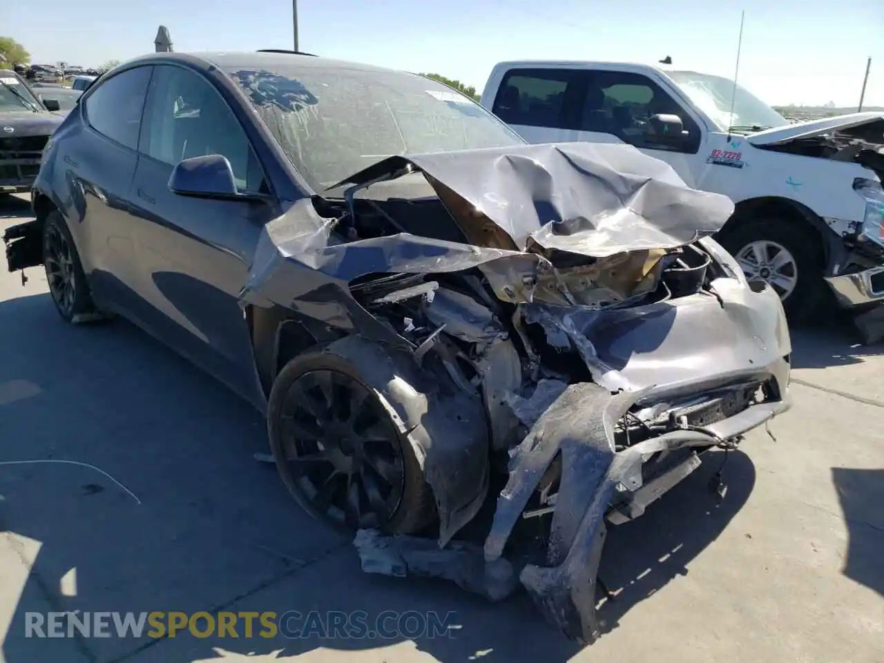 1 Photograph of a damaged car 5YJYGDEE2LF008438 TESLA MODEL Y 2020