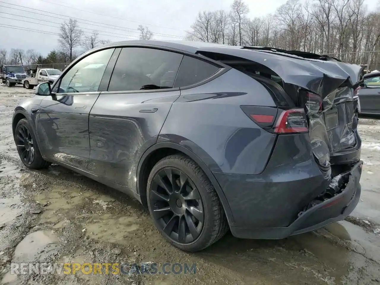 2 Photograph of a damaged car 5YJYGDEE2LF033159 TESLA MODEL Y 2020