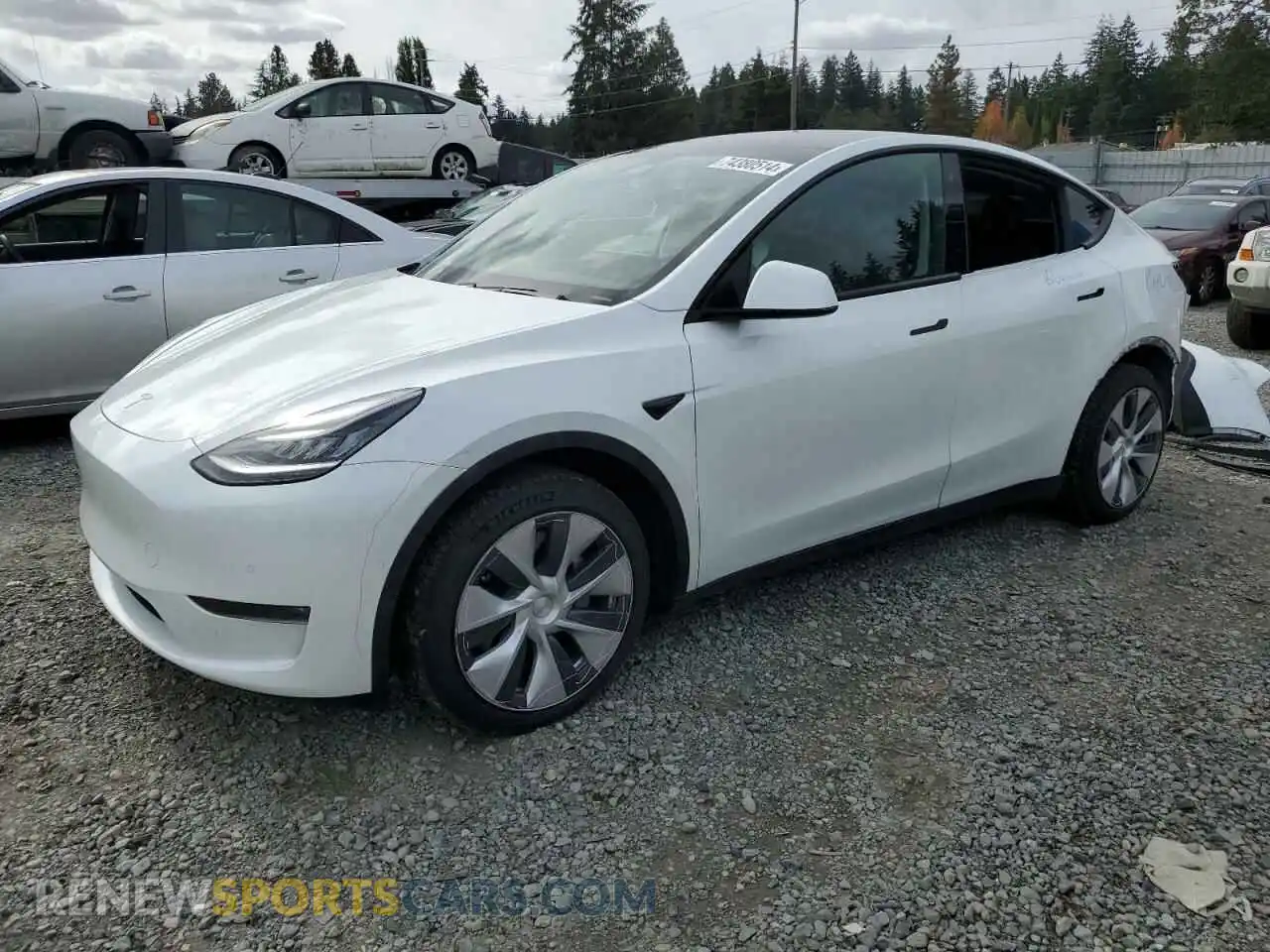 1 Photograph of a damaged car 5YJYGDEE2LF050558 TESLA MODEL Y 2020