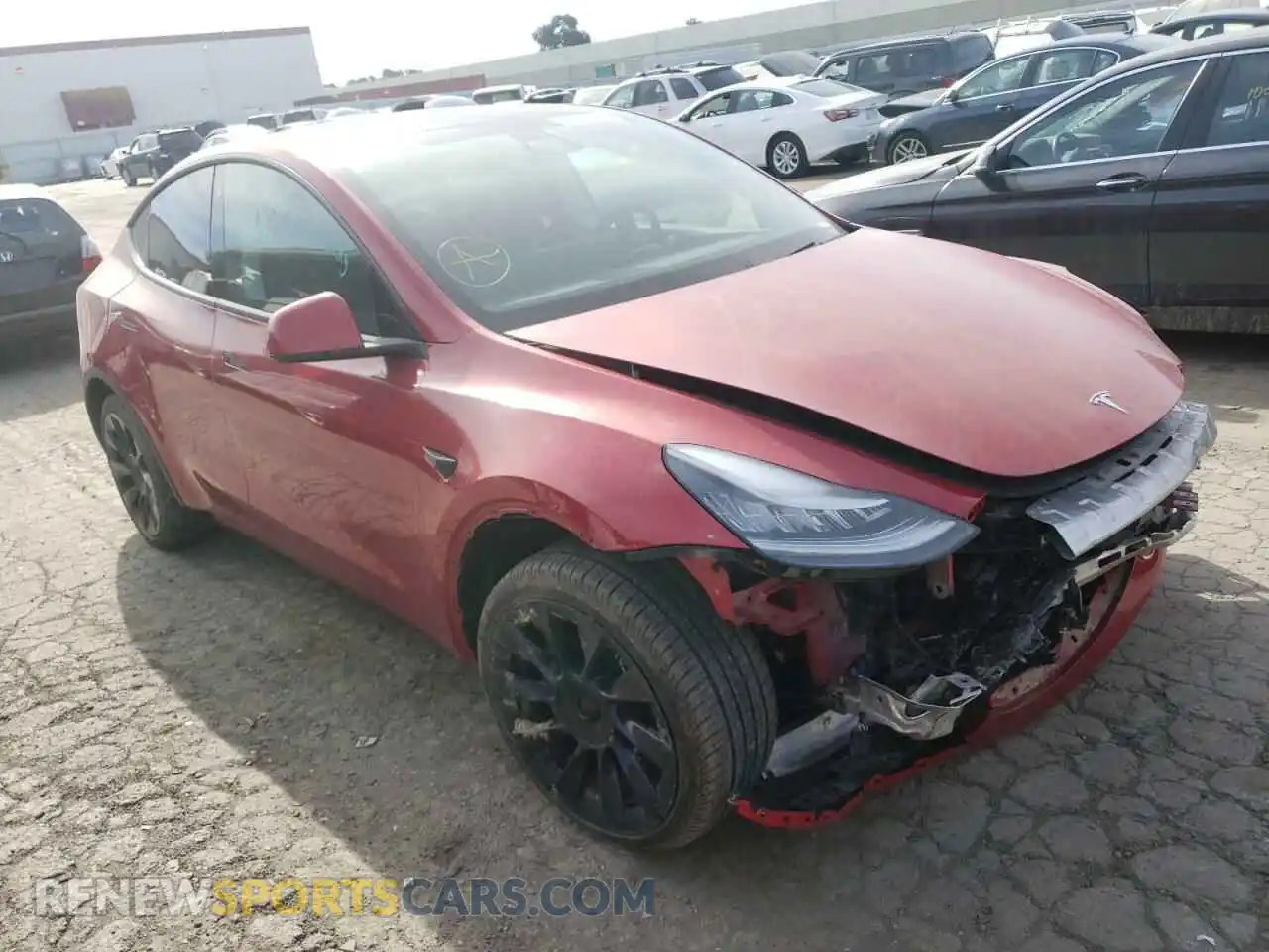 1 Фотография поврежденного автомобиля 5YJYGDEE2LF059325 TESLA MODEL Y 2020