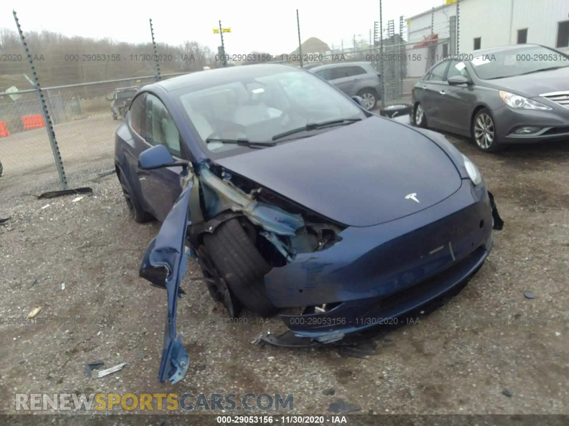 1 Photograph of a damaged car 5YJYGDEE3LF037589 TESLA MODEL Y 2020