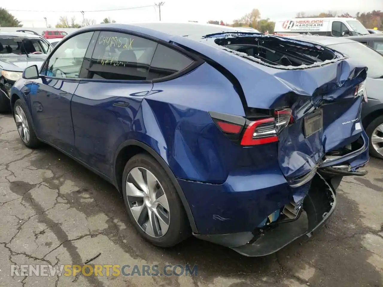 3 Photograph of a damaged car 5YJYGDEE3LF045255 TESLA MODEL Y 2020