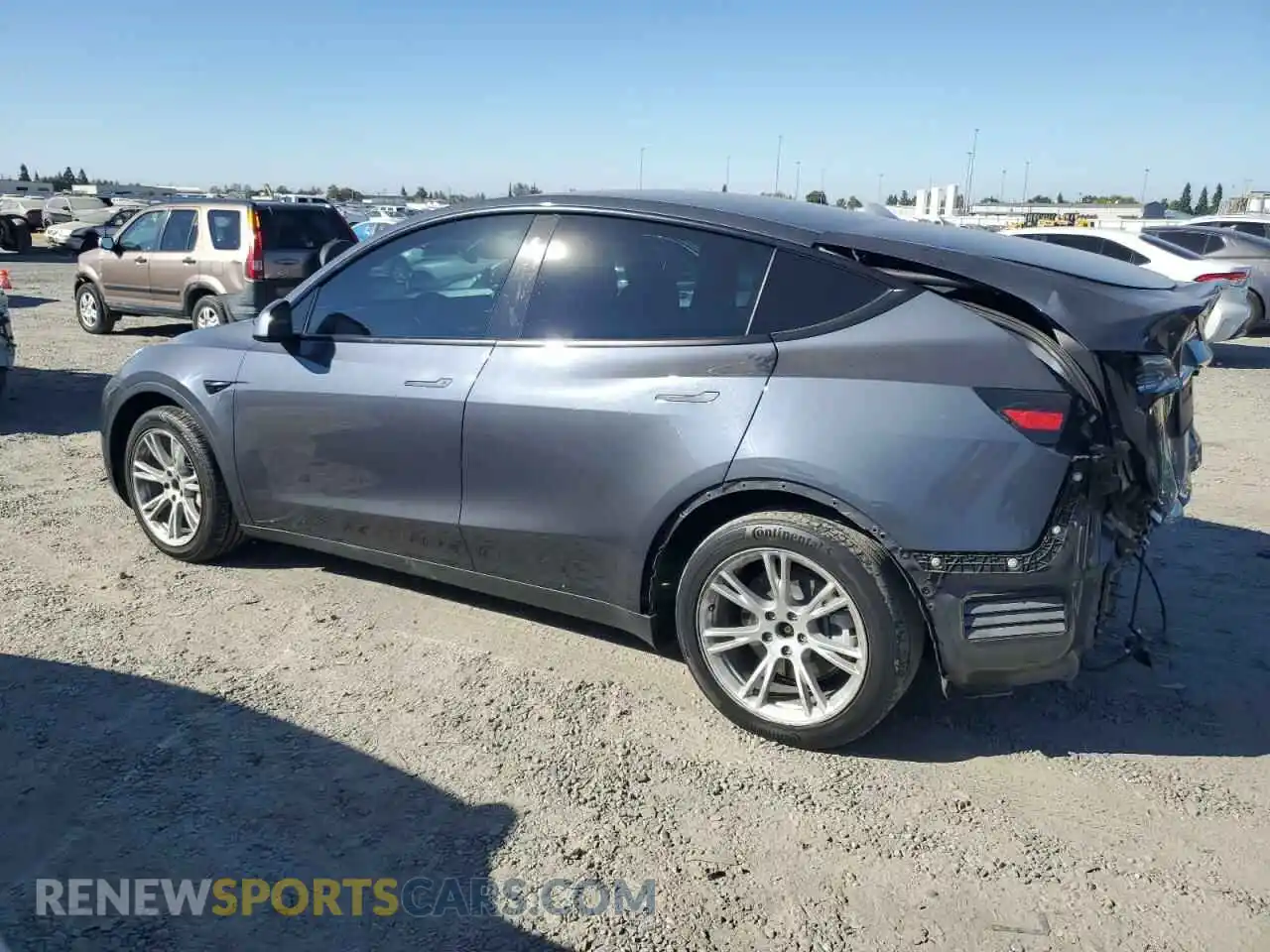 2 Photograph of a damaged car 5YJYGDEE4LF006173 TESLA MODEL Y 2020