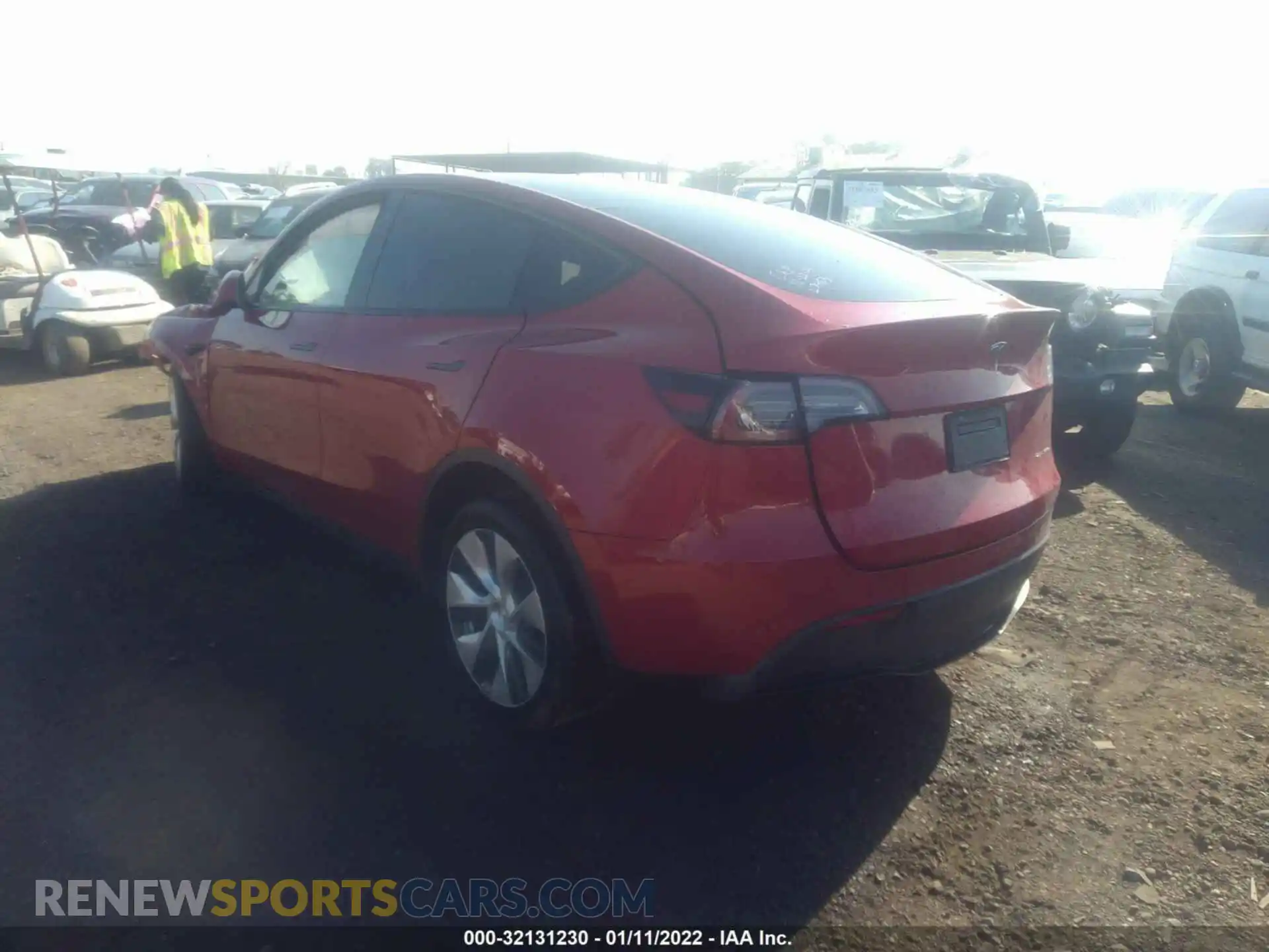 3 Photograph of a damaged car 5YJYGDEE4LF010112 TESLA MODEL Y 2020
