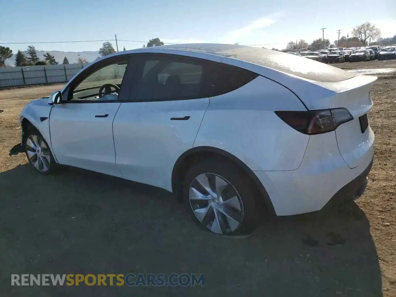 2 Photograph of a damaged car 5YJYGDEE4LF015455 TESLA MODEL Y 2020