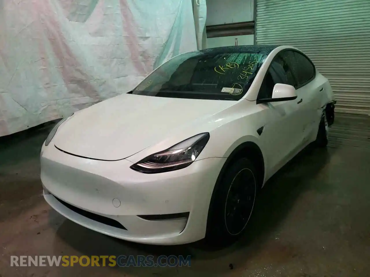 2 Photograph of a damaged car 5YJYGDEE4LF026570 TESLA MODEL Y 2020