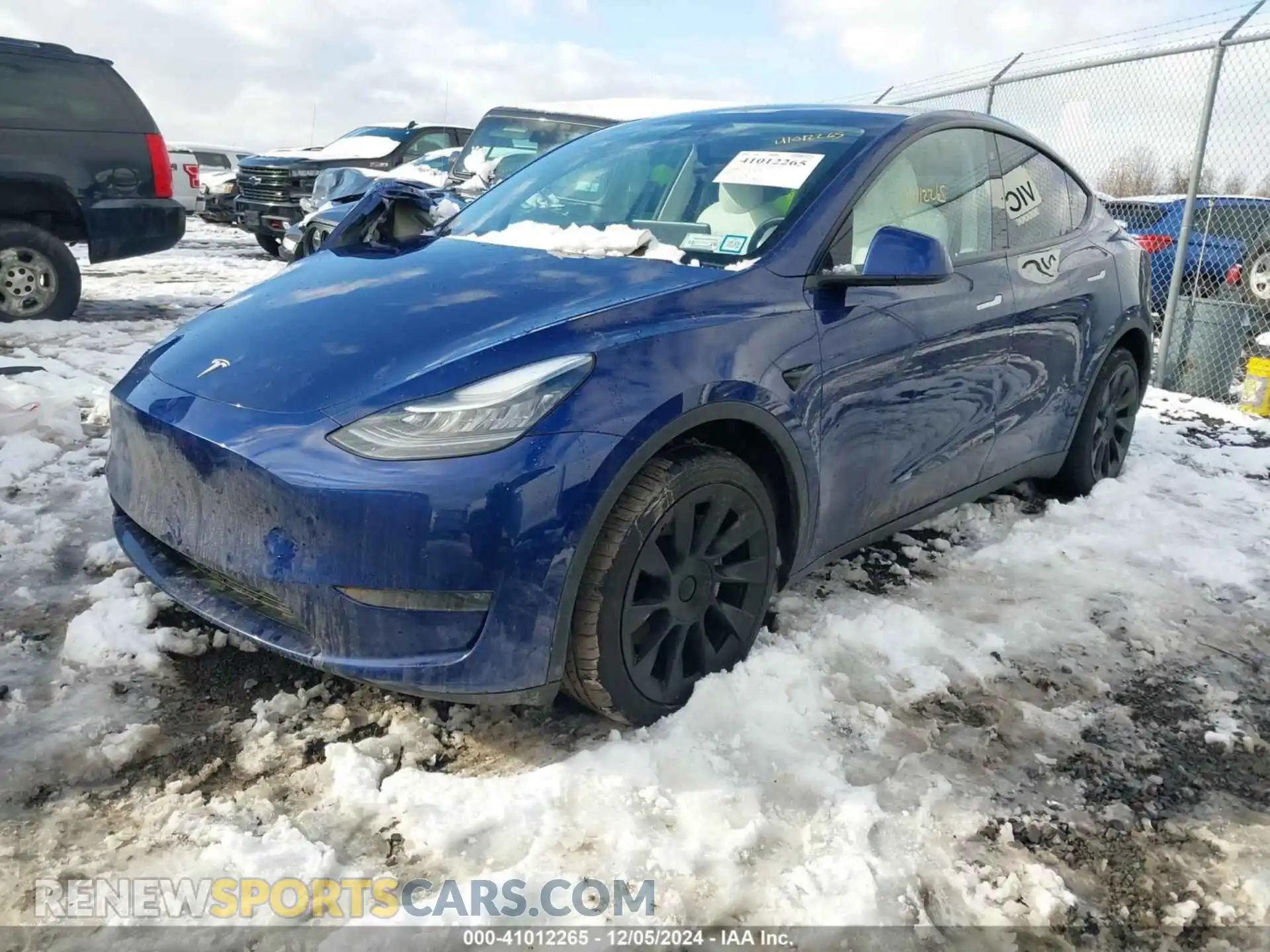2 Photograph of a damaged car 5YJYGDEE4LF049377 TESLA MODEL Y 2020