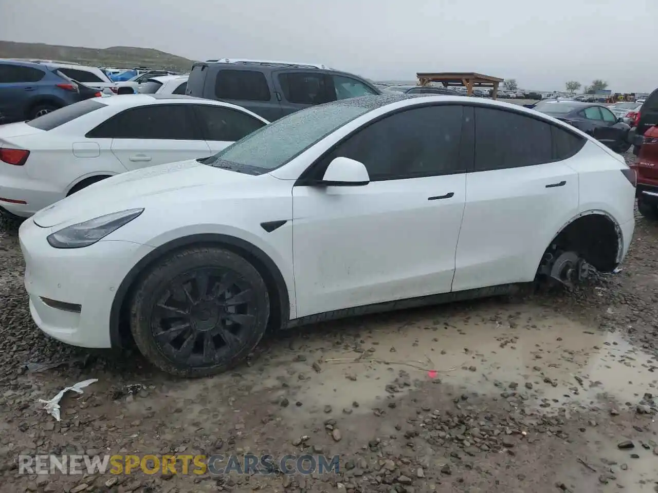 1 Photograph of a damaged car 5YJYGDEE4LF052702 TESLA MODEL Y 2020