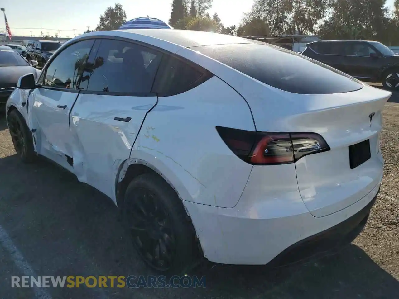 2 Photograph of a damaged car 5YJYGDEE4LF055454 TESLA MODEL Y 2020