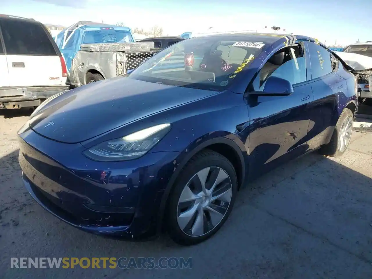 1 Photograph of a damaged car 5YJYGDEE5LF059142 TESLA MODEL Y 2020