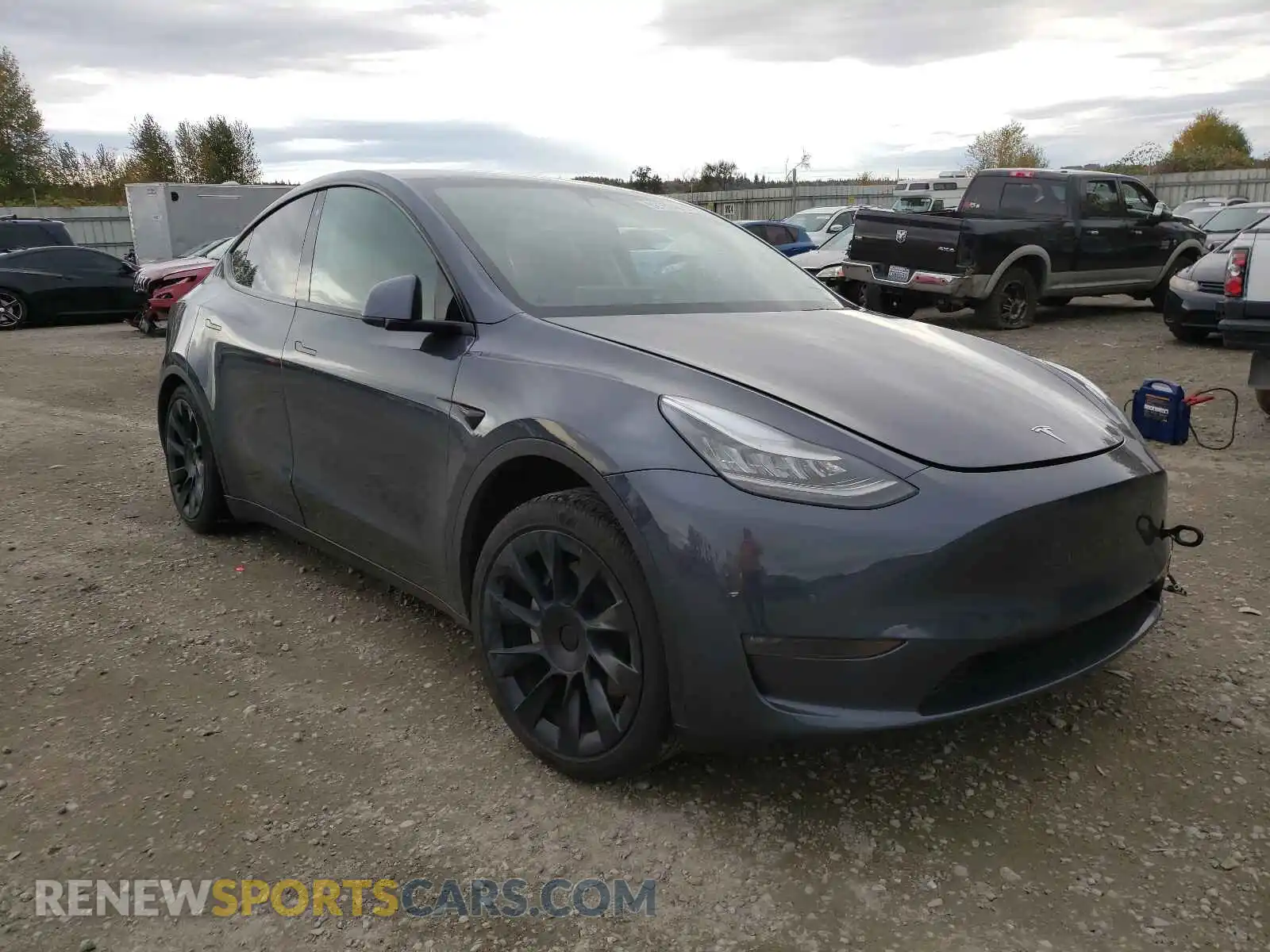 1 Photograph of a damaged car 5YJYGDEE6LF029308 TESLA MODEL Y 2020