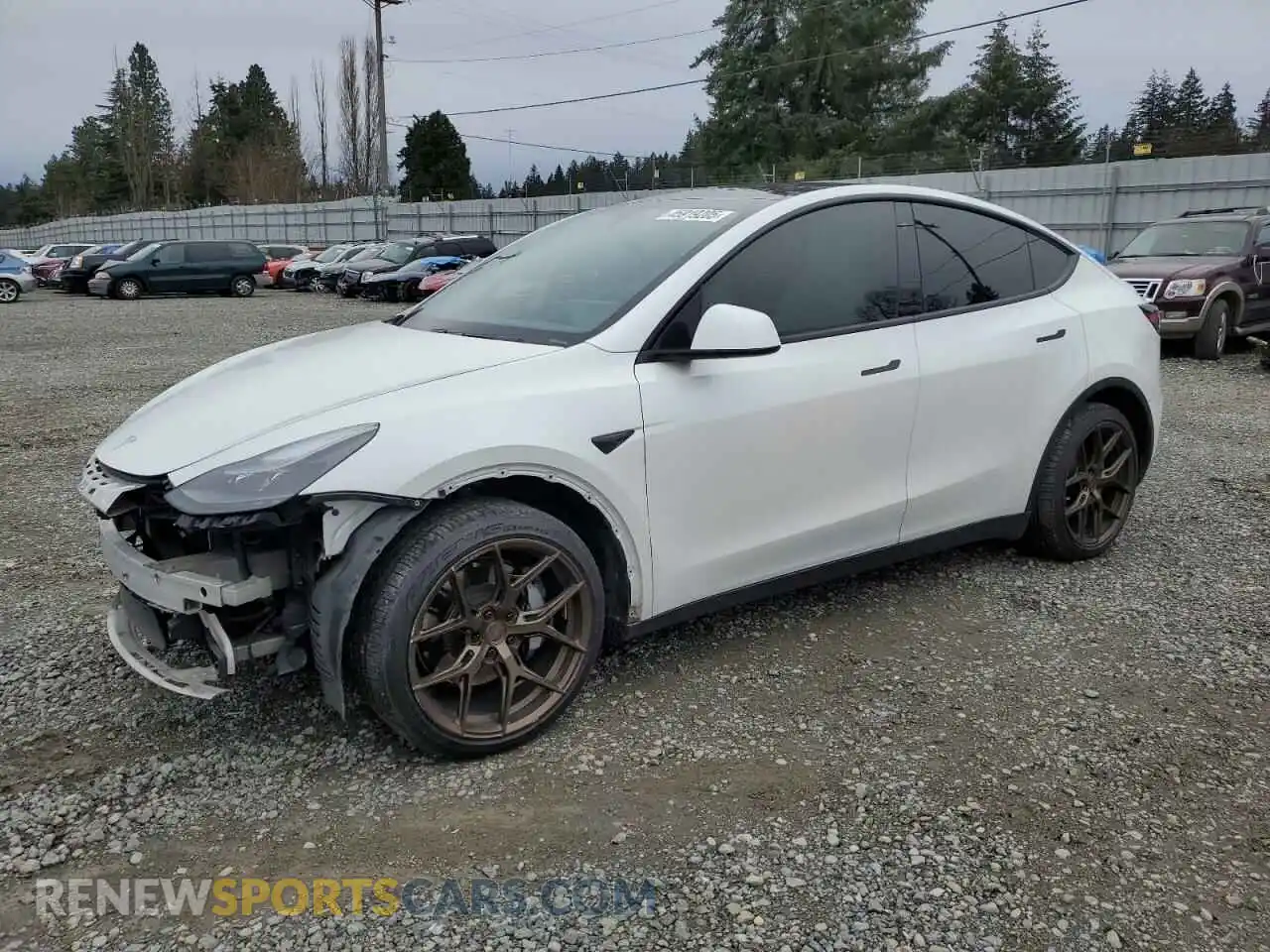 1 Photograph of a damaged car 5YJYGDEE6LF056900 TESLA MODEL Y 2020