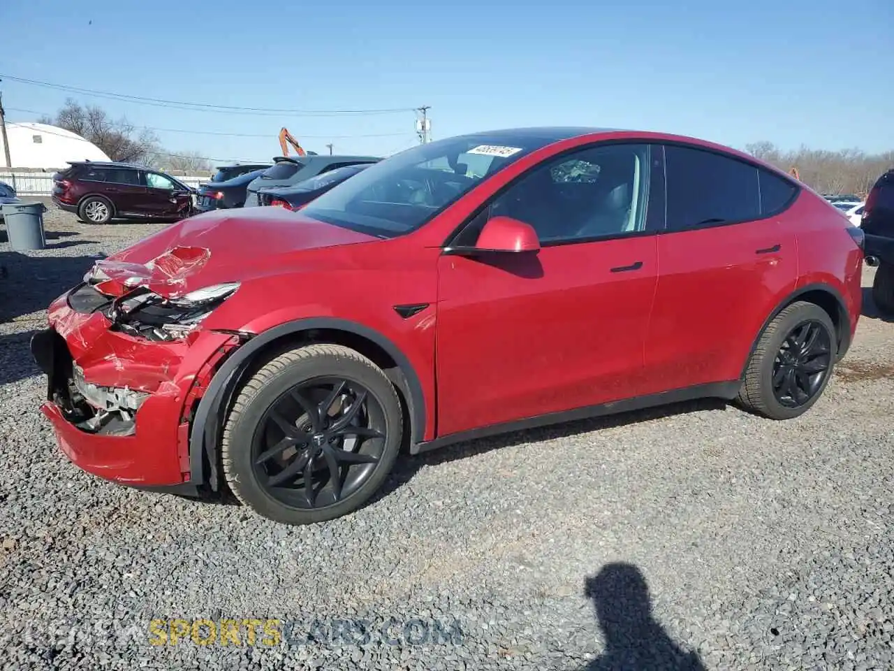 1 Photograph of a damaged car 5YJYGDEE7LF008743 TESLA MODEL Y 2020