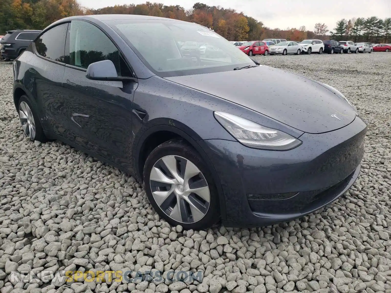 1 Photograph of a damaged car 5YJYGDEE7LF008967 TESLA MODEL Y 2020
