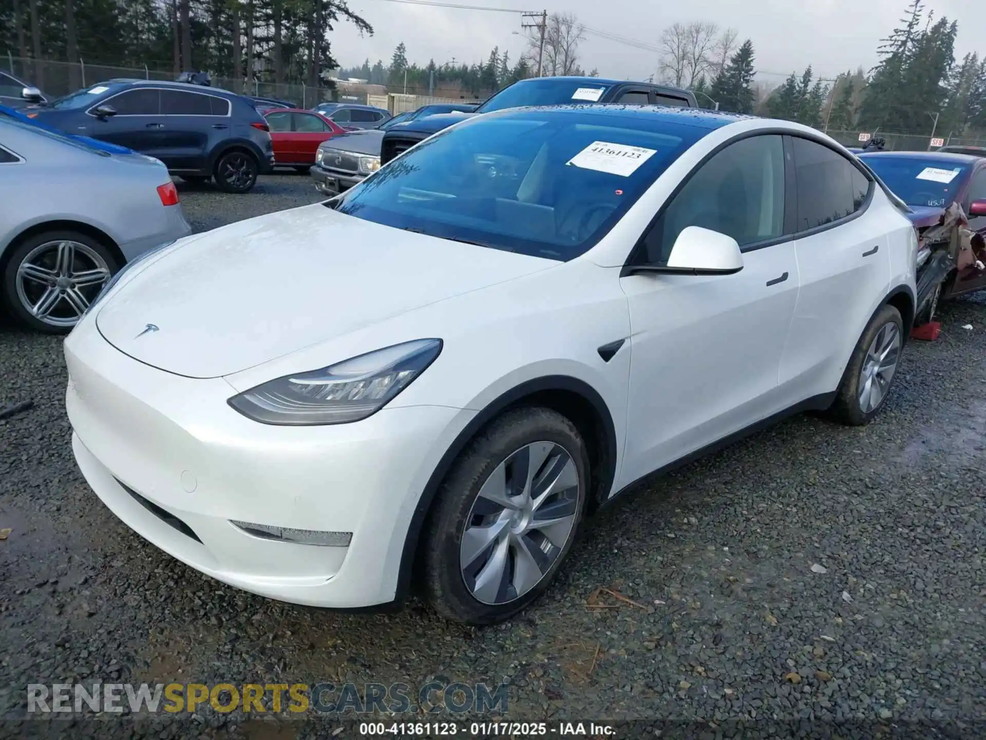 2 Photograph of a damaged car 5YJYGDEE7LF010525 TESLA MODEL Y 2020