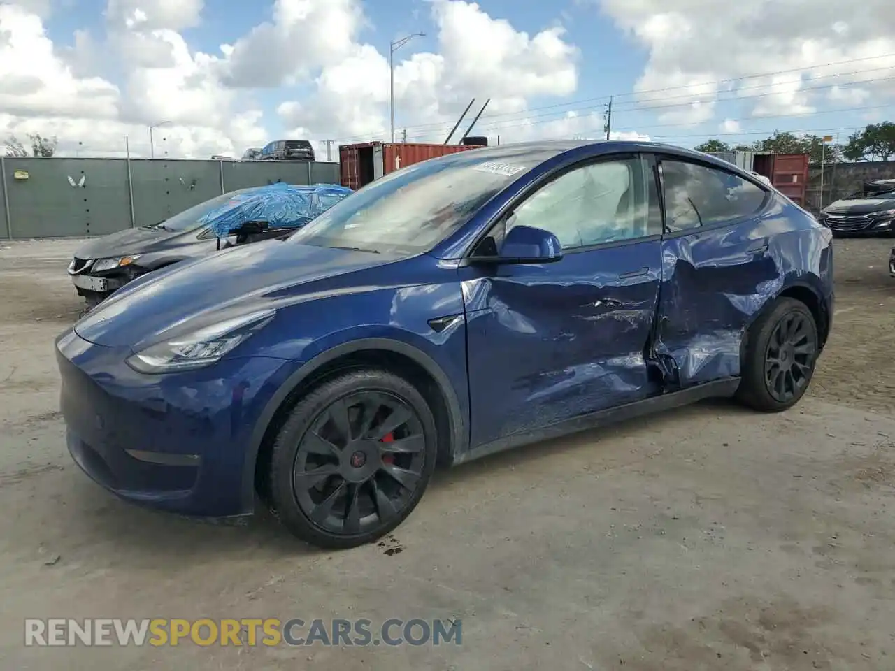 1 Photograph of a damaged car 5YJYGDEE7LF038244 TESLA MODEL Y 2020