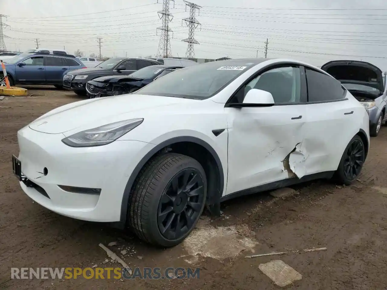 1 Photograph of a damaged car 5YJYGDEE8LF008346 TESLA MODEL Y 2020