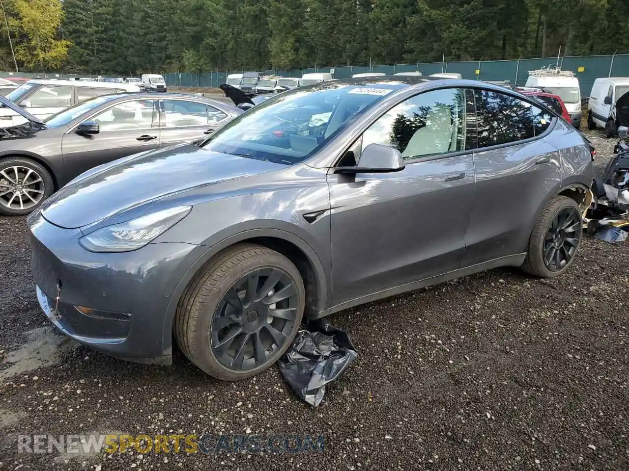 1 Photograph of a damaged car 5YJYGDEE8LF021937 TESLA MODEL Y 2020