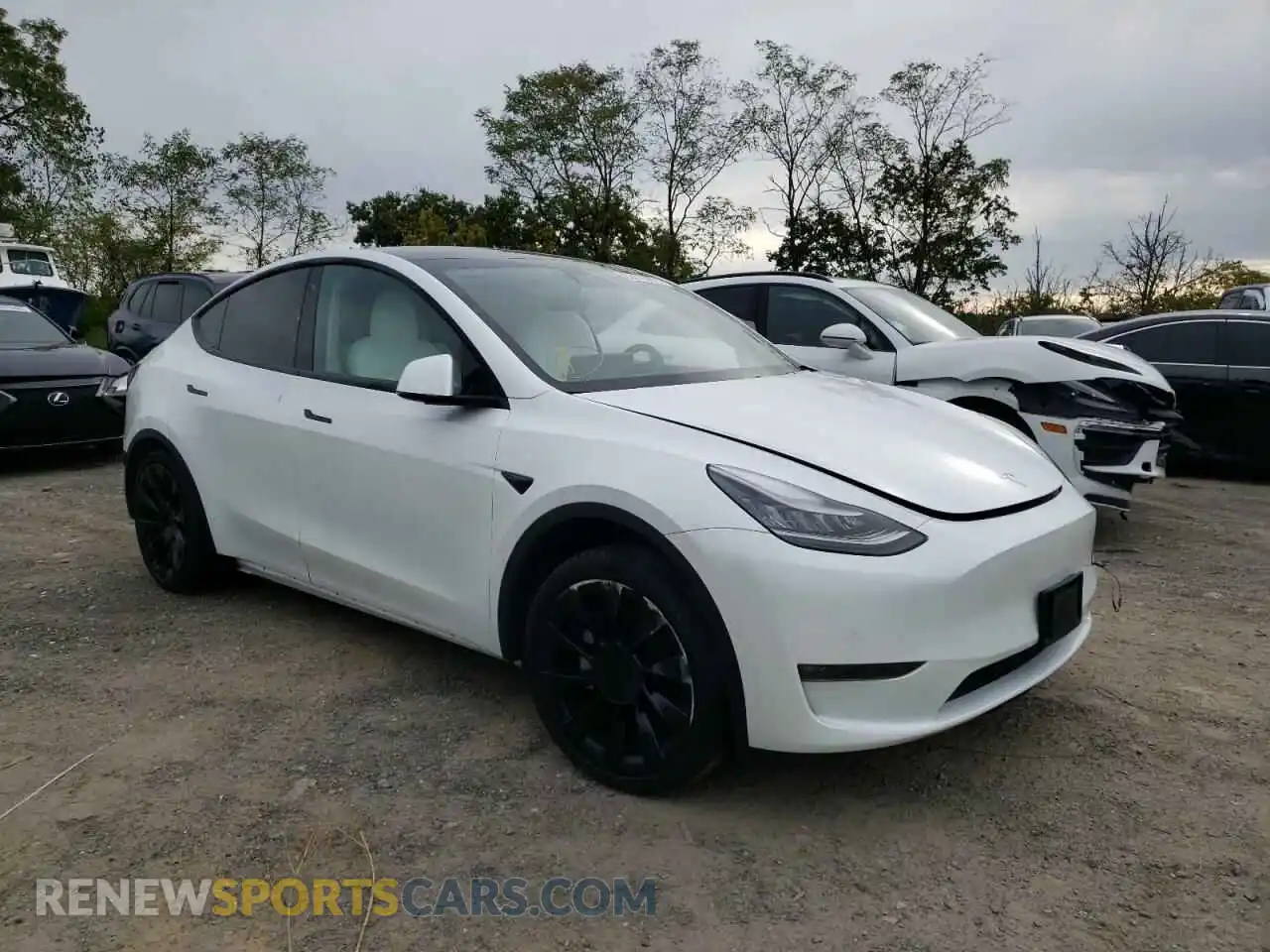1 Photograph of a damaged car 5YJYGDEE8LF021985 TESLA MODEL Y 2020