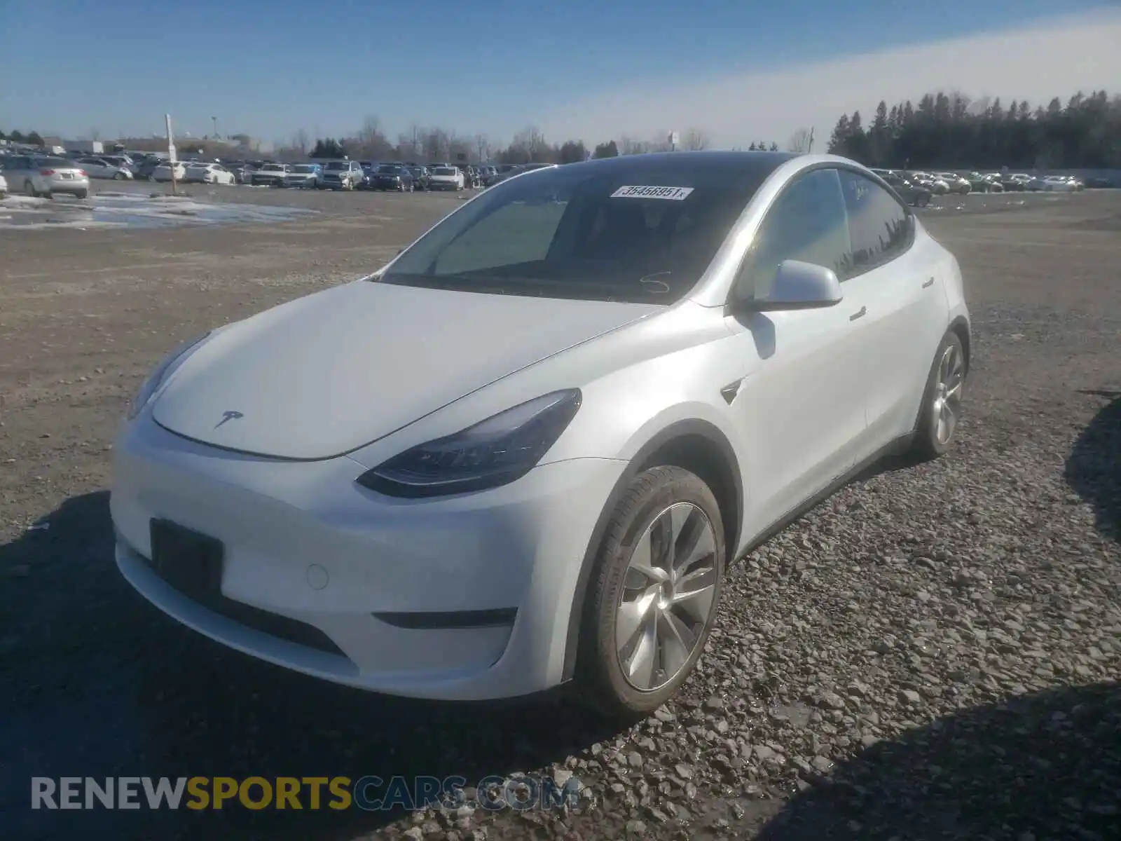2 Photograph of a damaged car 5YJYGDEE9LF031392 TESLA MODEL Y 2020